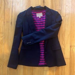 Banana Republic Sleek Blazer Women's Size 4 True Navy Stretch